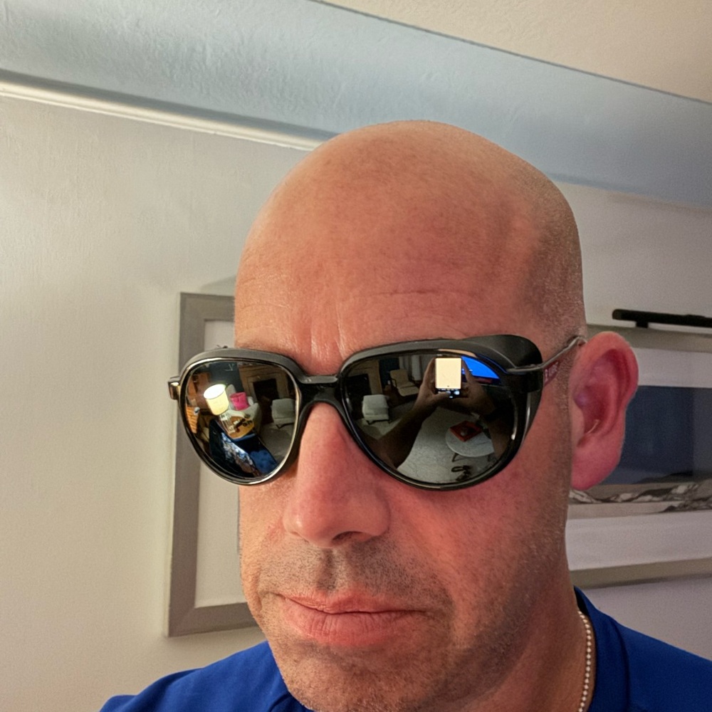 Vuarnet Glacier Glasses with leather side shields
